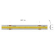 Banda LED flexibila fixare rapida alb neutru IP20 rola 5m 8W/m/24V DC/4000K/750 lm/m XSolis SLS01NW Arelux