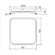 Plafoniera LED moderna alb mat 62W/3794lm 3000K/6000K, Jolie 05-957 Smarter