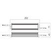 Alimentator tensiune continua 12V circuite LED IP67 DRIVER TC 12V 100W IP67 Arelux AT12.100IP67