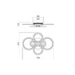 Plafoniera moderna LED alb mat, Mercury 01-1764 Smarter