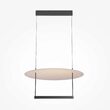 Lustra LED moderna Ambience neagra abajur alb Ø60cm 30W, Maytoni
