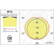 Corp de iluminat LED etans IP65 30W/6500K/3972lm XProof PF13CW Arelux