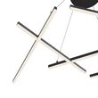Lustra LED moderna Line neagra abajur alb L66cm 79W, Maytoni