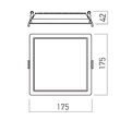 Spot LED incastrat 23W/3000/4000/6000K XEvo EVS03CCT SBK Arelux