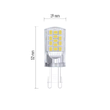 Bec LED lumina calda 3000K, 4W, 470 lm, G9, garantie 3 ani, Emos ZQ9544