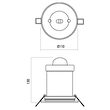 Corp iluminat siguranta LED montaj perete XARROW 1X3W LED NM Arelux AW50LEDNM