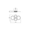 Plafoniera moderna LED alb mat, Mercury 01-1763 Smarter