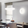 Lustra moderna abajur din sticla opal 3xE27/60W, Glory SP3-D40 101125 Ideal Lux