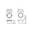 Spot incastrat pardoseala/perete IP67 aluminiu turnat, Lokki 9236 Smarter