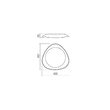 Plafoniera moderna LED alb mat acryl efect sclipire, VERENA 05-922 Smarter