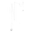 Lustra moderna alba metalica 1xE27/42W, TALL SP1 Big 196770 Ideal Lux