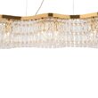 Lustra cristal transparent moderna Dune aurie L93cm, Maytoni