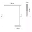 Lampa de birou Lucy, alba, dimmabila, 100 lm, IP20, incarcare USB, Emos Z7626
