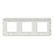 Rama Unica Pro 3 posturi alb antibacterian NOUA UNICA Schneider Electric, NU400620