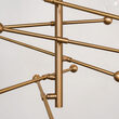 Candelabru modern cu 8 brate din alama masiva si abajururi din sticla suflata, RD 15, B080 Schwunghome
