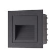 Spot incastrat LED/Spot contra-treapta XGHOST IP65 2W 4000K MBK Arelux GS02NWIP65 BK