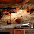 Lustra clasica finisata cupru 1xE27/42W, CANTINA SP1 112732 Ideal Lux