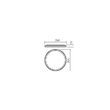Plafoniera moderna LED alb mat, MEMO 05-934 Smarter
