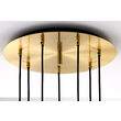 Lustra moderna neagra-aurie detalii sferice aurii 7xGU10/60W Alas 2021 Jupiter