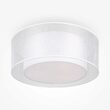 Plafoniera moderna Bergamo cromata abajur transparent cu alba Ø52cm, Maytoni