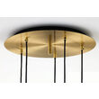 Lustra moderna neagra-aurie detalii sferice aurii 5xGU10/60W Alas 2020 Jupiter