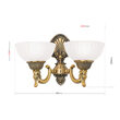 Aplica clasic Rocca 2xE27/60W, WA 2-1201/2 BRONZE Orion