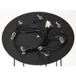 Lustra moderna neagra-aurie detalii sferice negre 7xGU10/60W Alas 2018 Jupiter