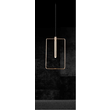 Lustra moderna aurie, dreptunghiulara, 1xG9/20W, Faro 8288, Amplex