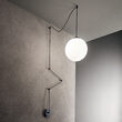 Aplica/Lustra moderna neagra abajur sticla 1xE27/60W, BOA SP1 160856 Ideal Lux