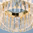 Plafoniera cristal moderna aurie Prism LED 40W/3200lm/3000K, DL 7-666/35 GOLD Orion