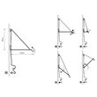 Aplica moderna alba, stil industrial, 1xG9/3W, Nurh 9519, Dohar