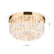 Plafoniera cristal moderna aurie Prism LED 40W/3200lm/3000K, DL 7-666/35 GOLD Orion