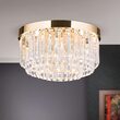 Plafoniera cristal moderna aurie Prism LED 40W/3200lm/3000K, DL 7-666/35 GOLD Orion