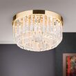 Plafoniera cristal moderna aurie Prism LED 40W/3200lm/3000K, DL 7-666/35 GOLD Orion
