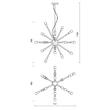 Lustra moderna Stellar neagra structura metalica 18xE14/25W, 01-2936 Redo