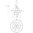 Lustră LED modernă dimabilă bronz 186W/3000K Orbit 01-2246-TRIAC Redo