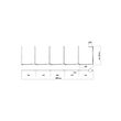 Lustra moderna Stick neagra LED 48W/7255lm/3000K, 01-2801 Redo