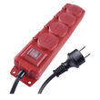 Prelungitor electric cu 4 (CP) si comutator, 10 metri, IP44, Emos P14201