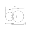 Plafonieră LED modernă bronz 88W/3000/4000K Orbit 01-3366 Redo