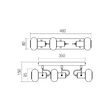 Spot auriu mat abajur sticla fumurie 3xE14/28W, Matias 04-548 Smarter