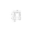 Spot modern Crius dublu dispersoare orientabile negre GU10/35W, Crius 2x04-538 Smarter
