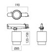 Proiector LED pe sina XZOOM ADJ. 1x20W 4000K IP20 6°-60° MBK Arelux ZM01NW MBK