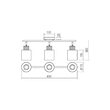 Spot negru mat detaliu vopsit lemn abajur sticla fumurie, Hansen 3xE27/42W, 04-529 Smarter