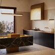 Aplica LED moderna Flat neagra abajur chihlimbar L43cm 10W, Maytoni