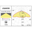 Corp de iluminat stradal 70°x140° zone pietonale/auto IP65 70W/4000K/9548lm XAlley AY03NW S Arelux