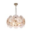 Lustra moderna Aster bronz abajur chihlimbar Ø62cm, Maytoni