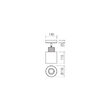 Spot negru mat detaliu vopsit lemn abajur sticla fumurie E27/42W, Hansen 04-527 Smarter