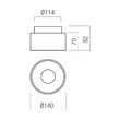 Spot LED il. direct/indirect 23W/4000K/2225 + 489 lm XRim RM04NW SWH Arelux