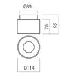 Spot LED il. direct/indirect 15W/4000K/1454 + 319 lm XRim RM03NW SWH Arelux