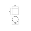 Plafoniera LED XROLL 9W 4000K IP44 120° MWH Arelux RX02NW MWH
